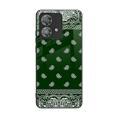 Paisley Green back phone cover | glass case for motorola edge 40 neo 5g