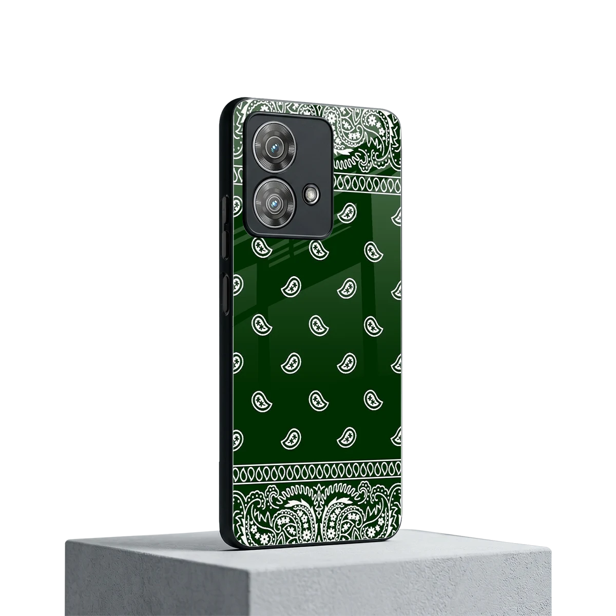 Paisley Green motorola edge 40 neo 5g mobile cover | shockproof glass phone case