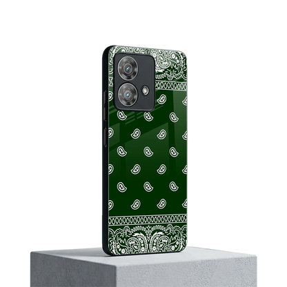 Paisley Green motorola edge 40 neo 5g mobile cover | shockproof glass phone case