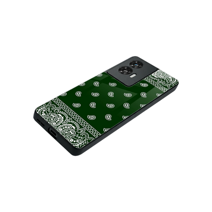 Paisley Green stylish phone case for motorola edge 50 fusion | glossy glass and slim fit