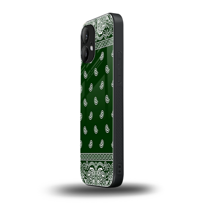 Paisley Green nothing phone 2 mobile cover | shockproof glass phone case