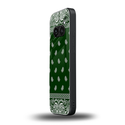 Paisley Green nothing phone 2a mobile cover | shockproof glass phone case
