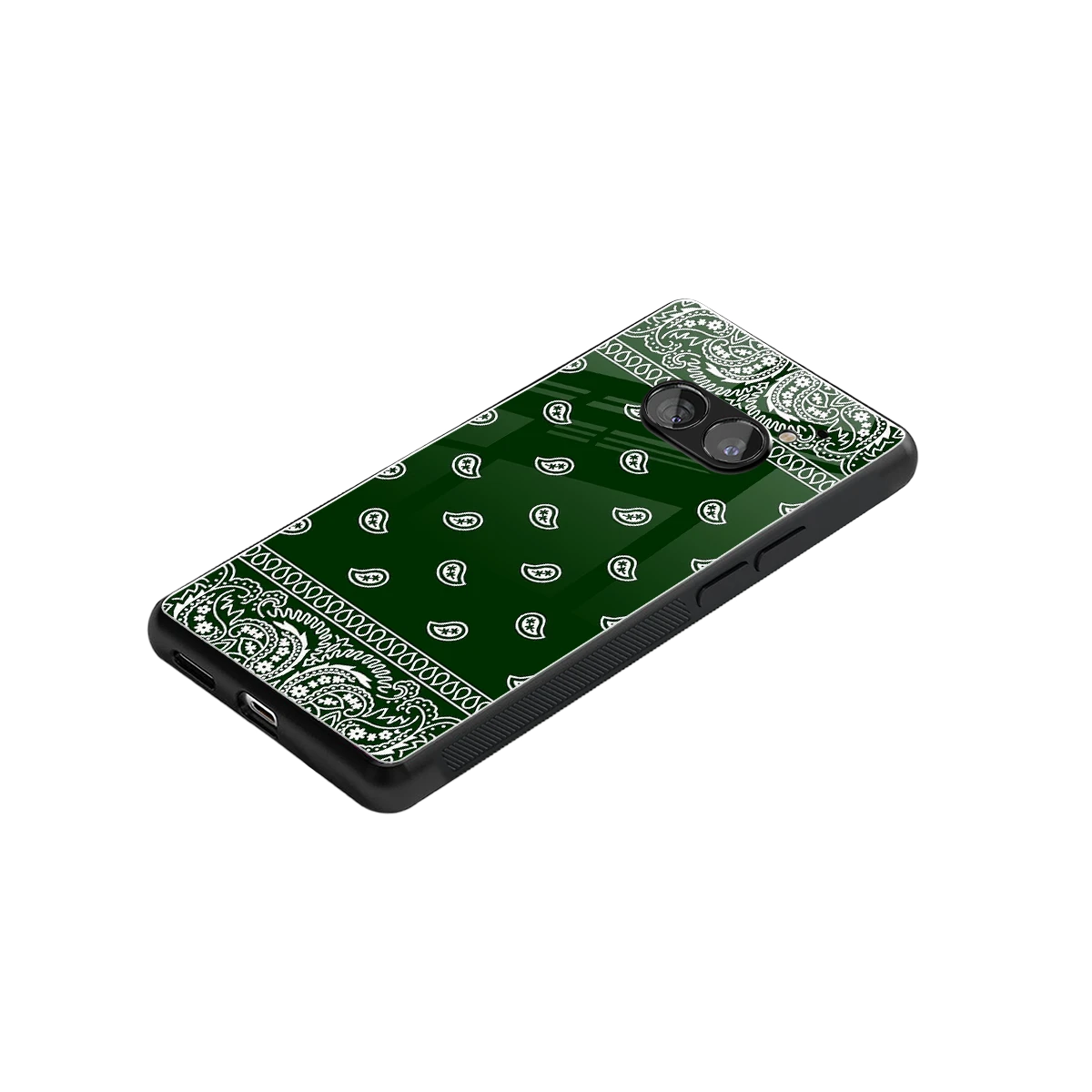 Paisley Green stylish phone case for nothing phone 2a plus | glossy glass and slim fit