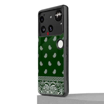 Paisley Green nothing phone 3 mobile cover | shockproof glass phone case