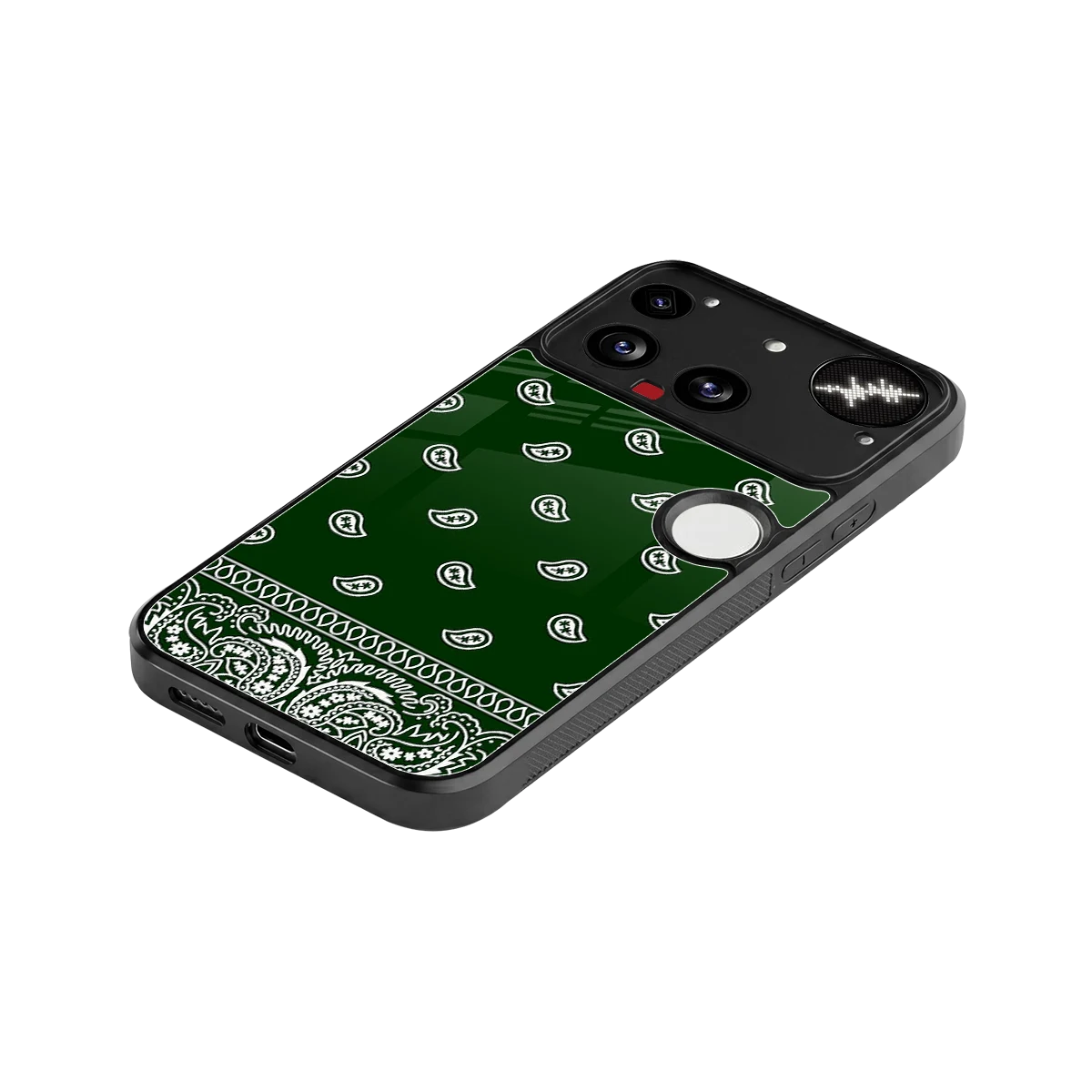 Paisley Green stylish phone case for nothing phone 3 | glossy glass and slim fit