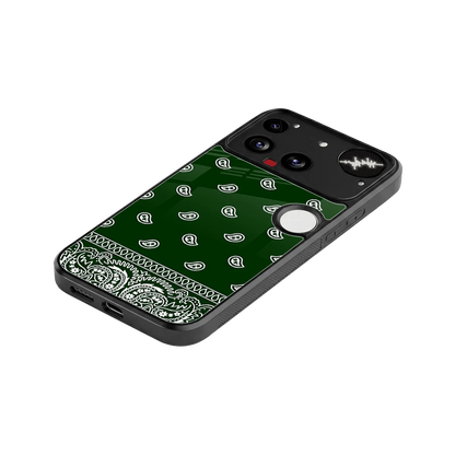 Paisley Green stylish phone case for nothing phone 3 | glossy glass and slim fit
