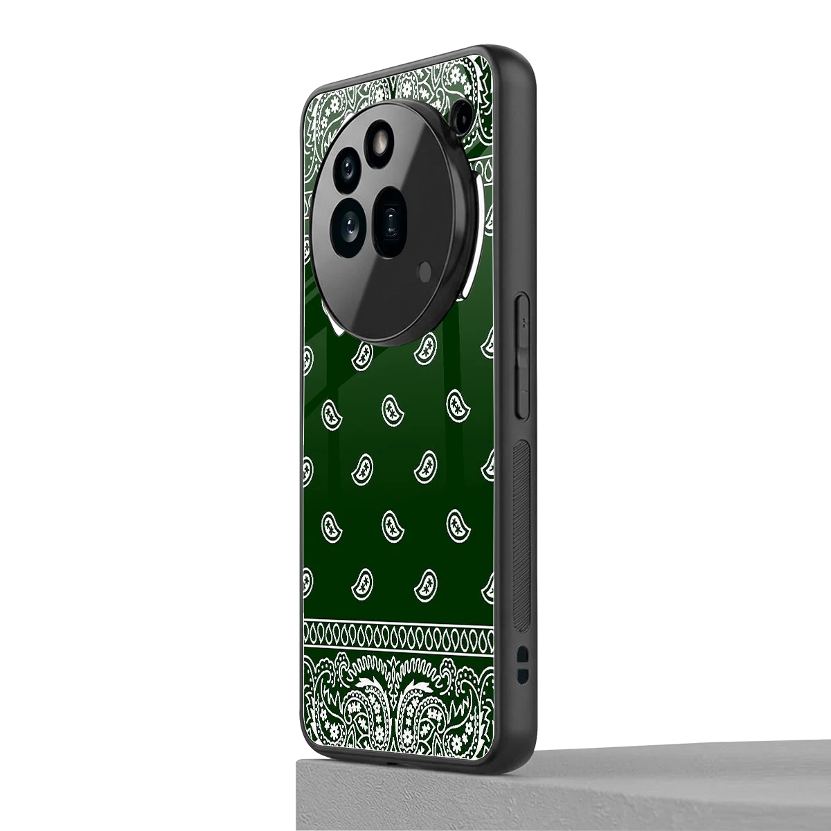 Paisley Green nothing phone 3a pro mobile cover | shockproof glass phone case