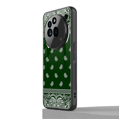 Paisley Green nothing phone 3a pro mobile cover | shockproof glass phone case