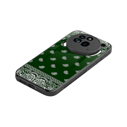 Paisley Green stylish phone case for nothing phone 3a pro | glossy glass and slim fit