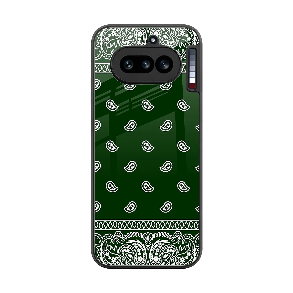 Paisley Green back phone cover | glass case for nothing phone 4a