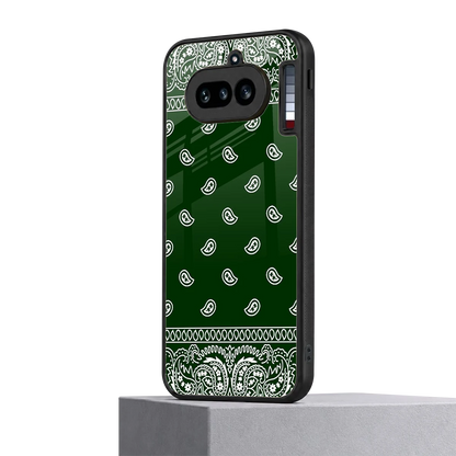 Paisley Green nothing phone 4a mobile cover | shockproof glass phone case
