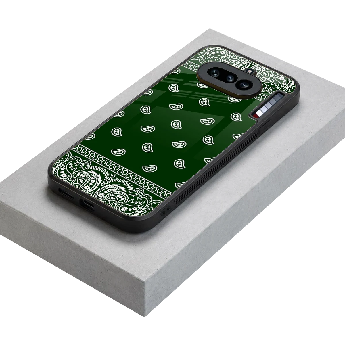 Paisley Green stylish phone case for nothing phone 4a | glossy glass and slim fit
