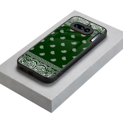 Paisley Green stylish phone case for nothing phone 4a | glossy glass and slim fit
