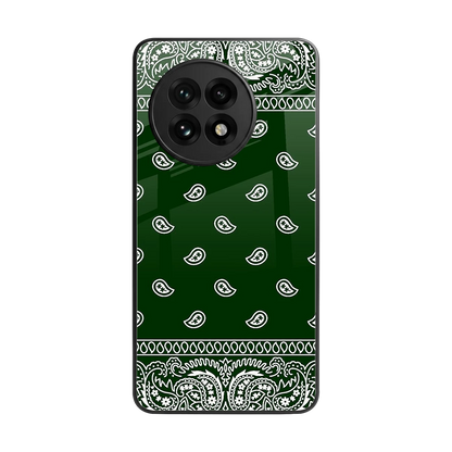 Paisley Green back phone cover | glass case for oneplus 13r