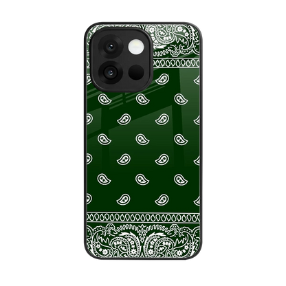 Paisley Green back phone cover | glass case for oneplus 13s