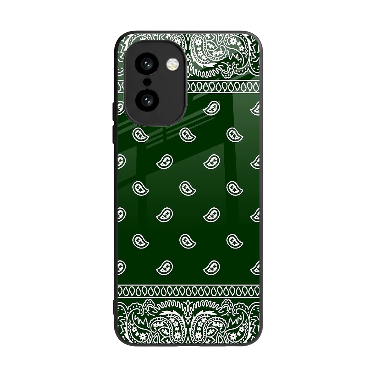 Paisley Green back phone cover | glass case for oneplus 15r