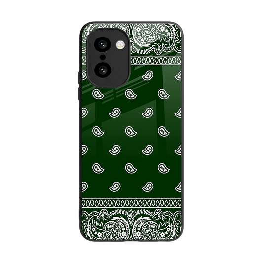 Paisley Green back phone cover | glass case for oneplus 15r