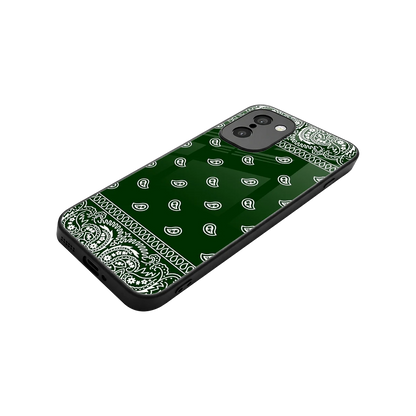 Paisley Green stylish phone case for oneplus 15r | glossy glass and slim fit