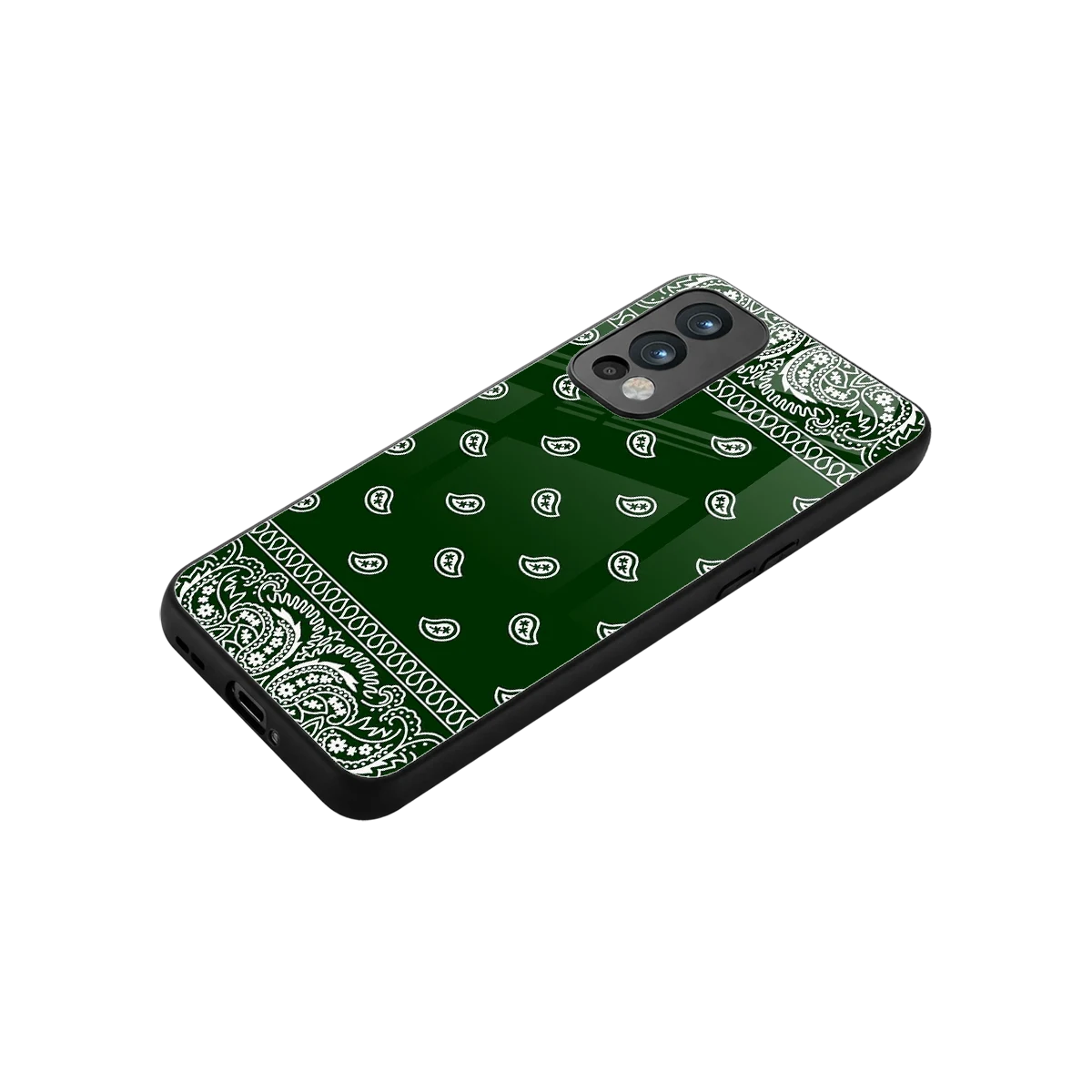 Paisley Green stylish phone case for oneplus nord 2 | glossy glass and slim fit