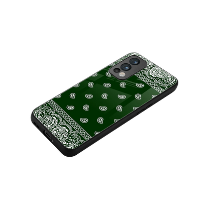 Paisley Green stylish phone case for oneplus nord 2 | glossy glass and slim fit