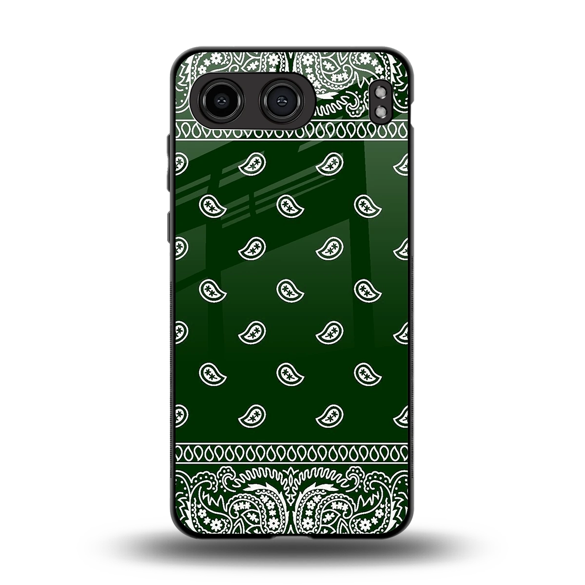 Paisley Green back phone cover | glass case for oneplus nord 4