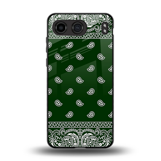 Paisley Green back phone cover | glass case for oneplus nord 4