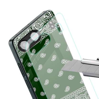 Paisley Green stylish phone case for oneplus nord 4 | glossy glass and slim fit