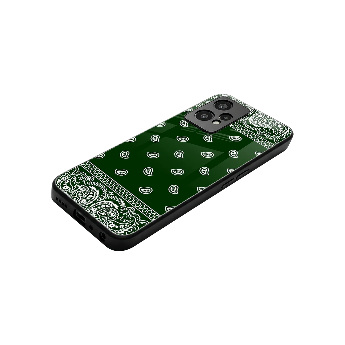 Paisley Green stylish phone case for oneplus nord ce 2 lite | glossy glass and slim fit