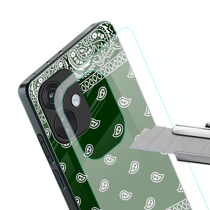 Paisley Green stylish phone case for oneplus nord ce 3 | glossy glass and slim fit