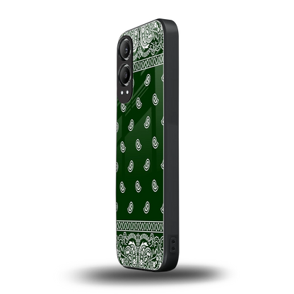 Paisley Green oneplus nord ce 4 lite mobile cover | shockproof glass phone case