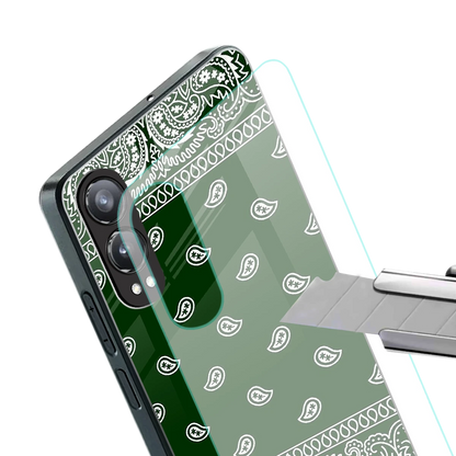 Paisley Green stylish phone case for oneplus nord ce 4 lite | glossy glass and slim fit