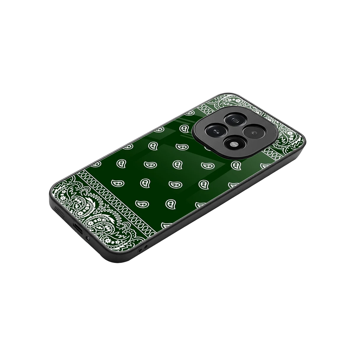 Paisley Green stylish phone case for oppo f29 5g | glossy glass and slim fit