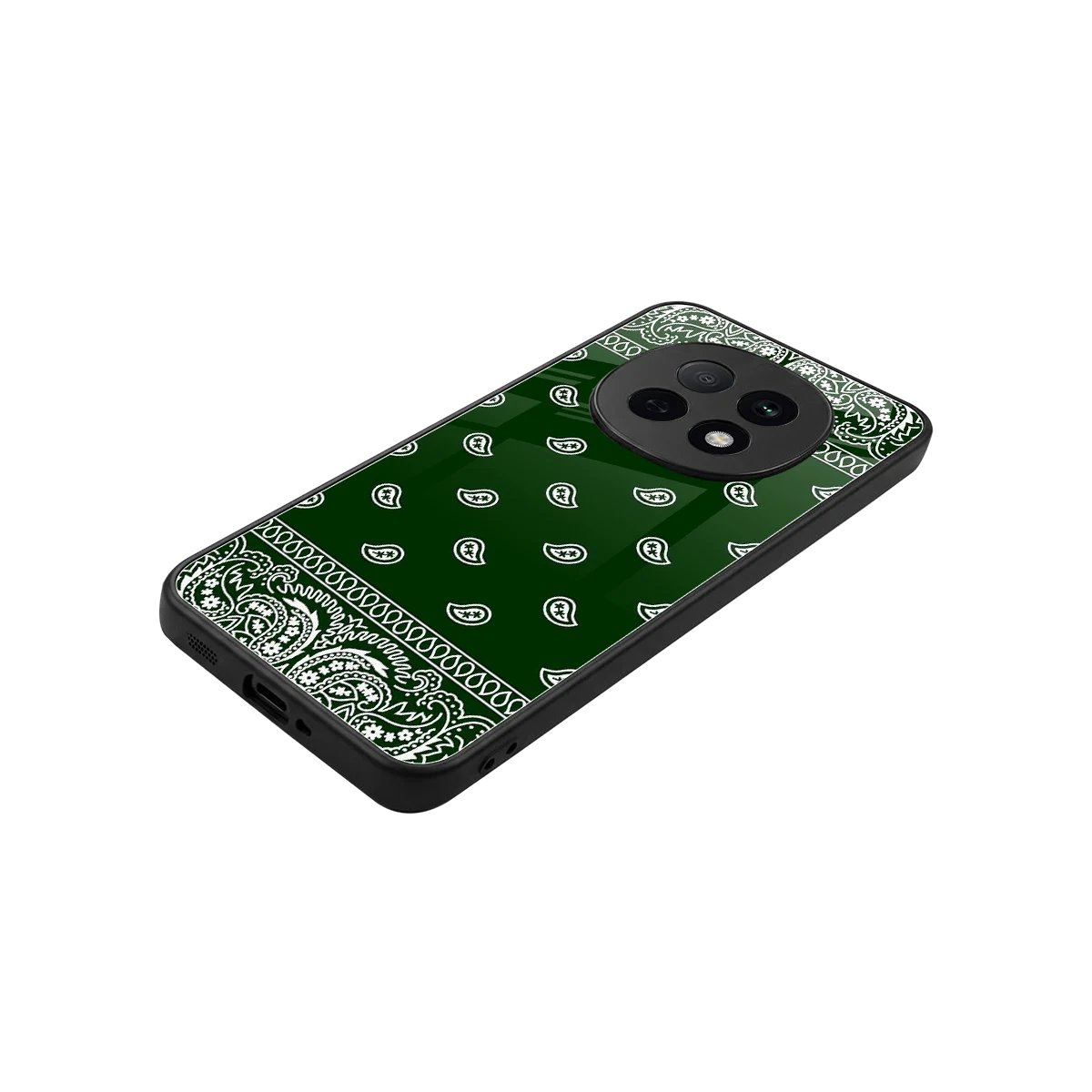 Paisley Green stylish phone case for oppo f29 pro 5g | glossy glass and slim fit