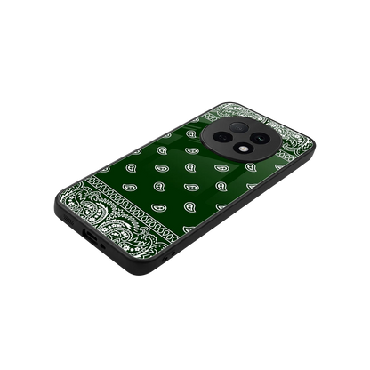 Paisley Green stylish phone case for oppo f29 pro 5g | glossy glass and slim fit