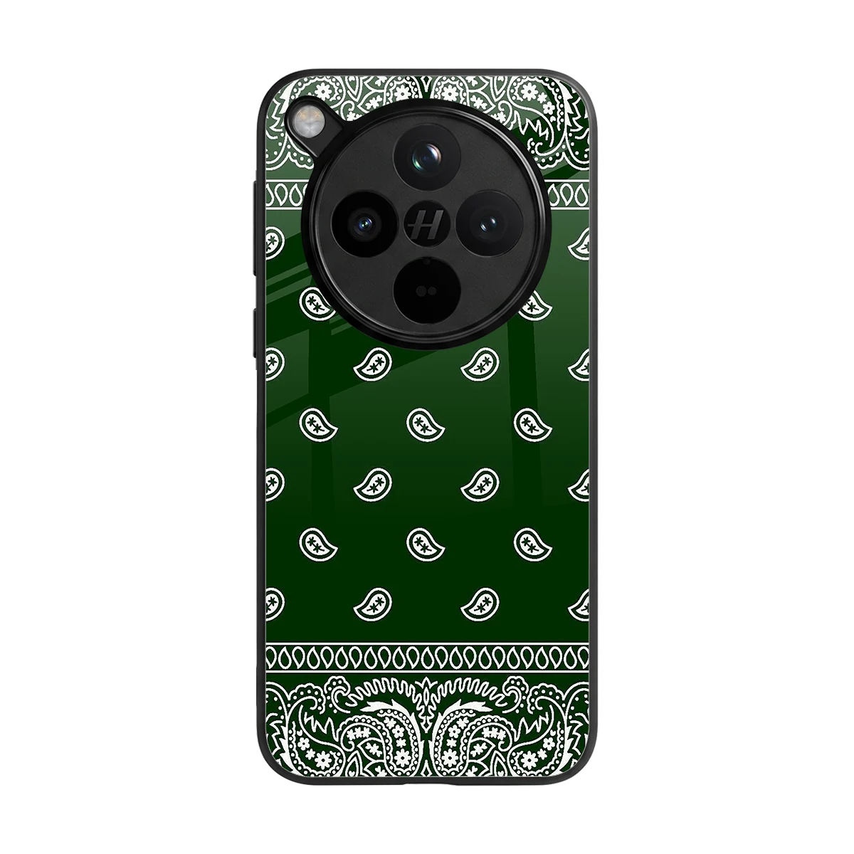 Paisley Green back phone cover | glass case for oppo find x8