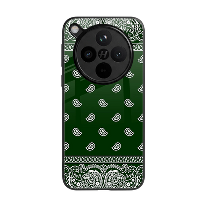 Paisley Green back phone cover | glass case for oppo find x8