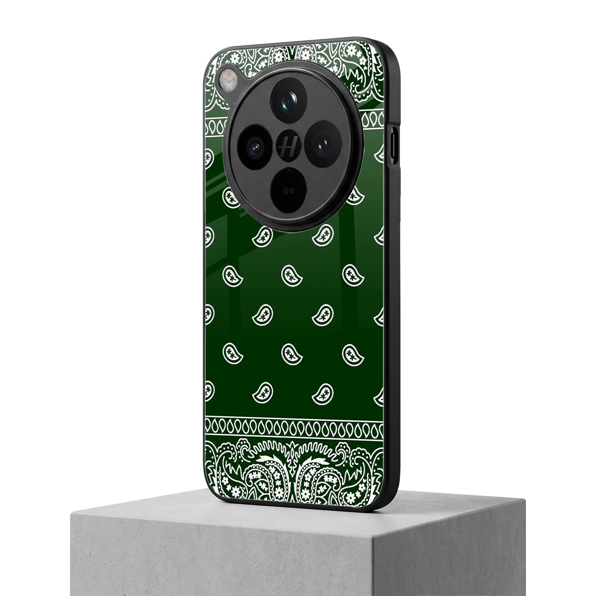 Paisley Green oppo find x8 mobile cover | shockproof glass phone case