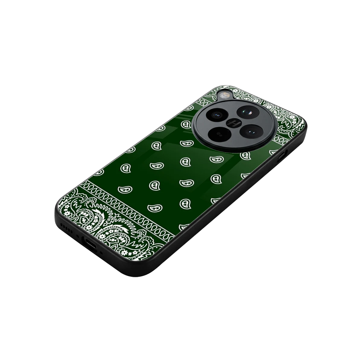 Paisley Green stylish phone case for oppo find x8 | glossy glass and slim fit