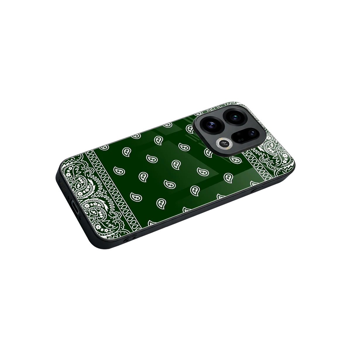 Paisley Green stylish phone case for oppo find x9 | glossy glass and slim fit