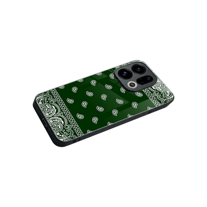 Paisley Green stylish phone case for oppo find x9 | glossy glass and slim fit