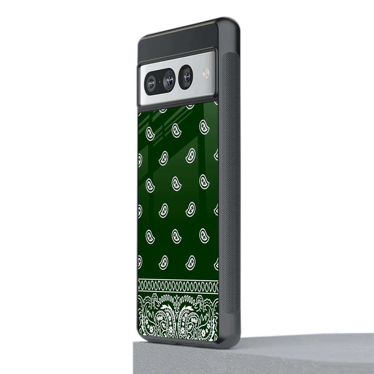Paisley Green stylish phone case for google pixel 7 pro | glossy glass and slim fit