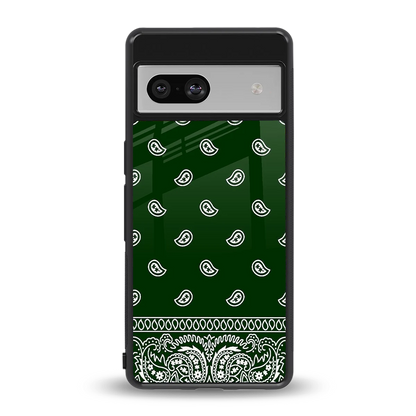 Paisley Green back phone cover | glass case for google pixel 7