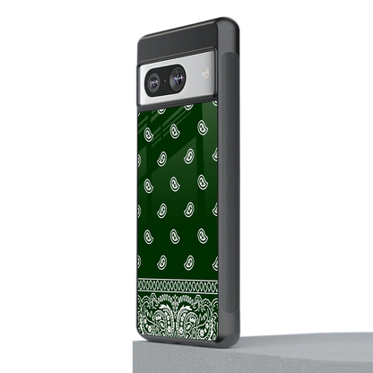 Paisley Green stylish phone case for google pixel 8 | glossy glass and slim fit