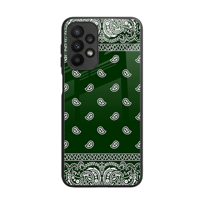 Paisley Green back phone cover | glass case for samsung galaxy a23