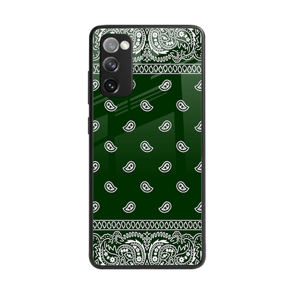 Paisley Green back phone cover | glass case for samsung galaxy s20 fe