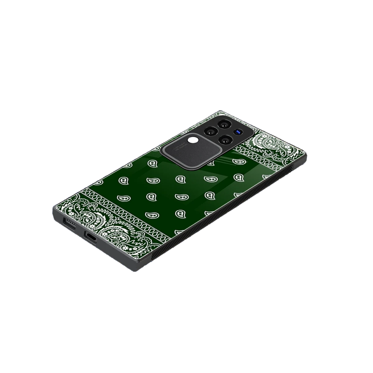Paisley Green stylish phone case forvivo v30 pro | glossy glass and slim fit
