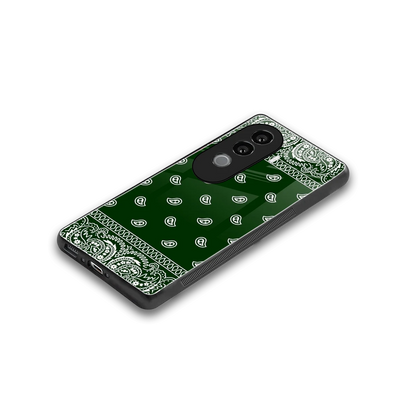 Paisley Green stylish phone case for vivo v40e | glossy glass and slim fit