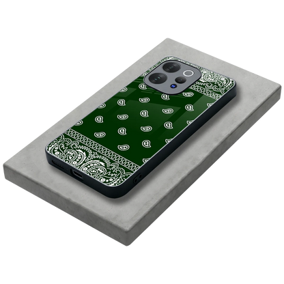 Paisley Green stylish phone case for vivo v70 | glossy glass and slim fit