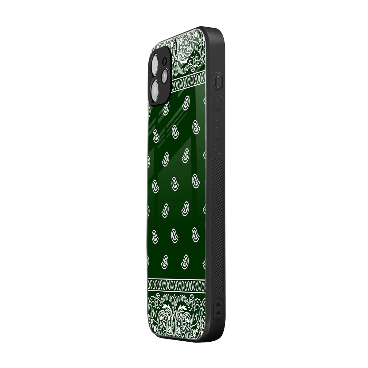 Paisley Green iphone 11 mobile cover | shockproof glass phone case