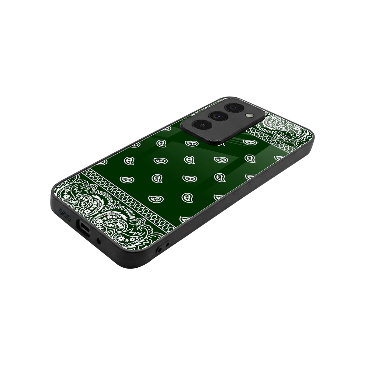 Paisley Green stylish phone case for redmi 15 5g | glossy glass and slim fit